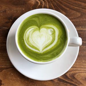 Matcha Latte at Veg Out in Kyoto