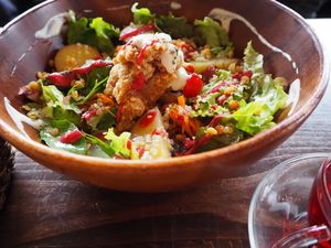 Buddha bowl at Veg Out in Kyoto