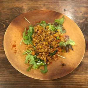 Balinese Fried Rice with Tempeh at Veg Out in Kyoto