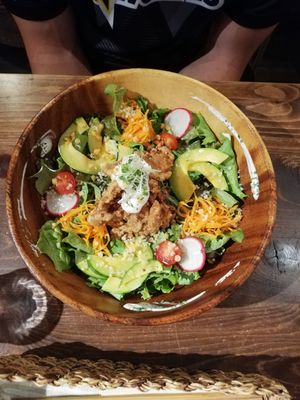 Dinner Buddha bowl at Veg Out in Kyoto