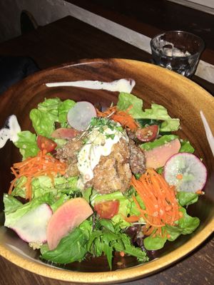 Buddha bowl at Veg Out in Kyoto