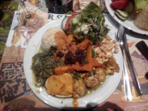 Vegetarische dagschotel in De Walrus at Marengo in Ghent