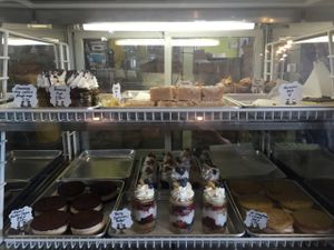 The dessert case!! at Valhalla Bakery in Orlando