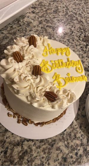 vegan carrot cake :,) at Valhalla Bakery in Orlando