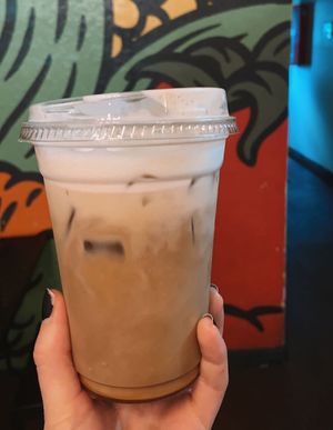 iced lavender latte  at Valhalla Bakery in Orlando