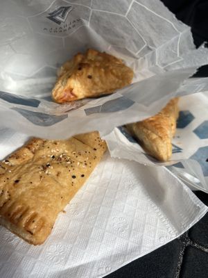 Assorted savory stuffed pastries   at Valhalla Bakery in Orlando