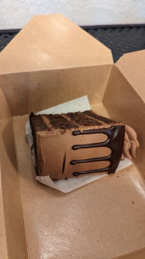 Chocolate cake at Valhalla Bakery in Orlando
