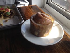 Cinnamon bun! at Valhalla Bakery in Orlando