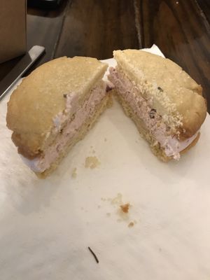 Lavender, mixed berry YOLO (excessively sweet). at Valhalla Bakery in Orlando