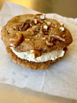 Kitchen sink sandwich cookie-PB cream filling at Valhalla Bakery in Orlando