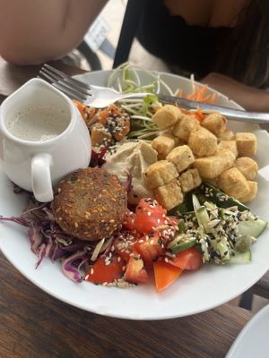 Wellness bowl with one falafel (dont add falafel. Not the best)   at VegetaBowl in Koh Tao