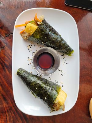 Mushroom wrap at VegetaBowl in Koh Tao