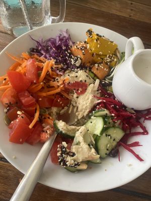 Wellness Bowl (after taking a few bites as I forgot )  at VegetaBowl in Koh Tao