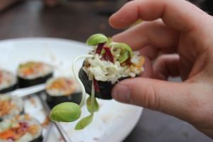 Beet Sushi, must try! at VegetaBowl in Koh Tao