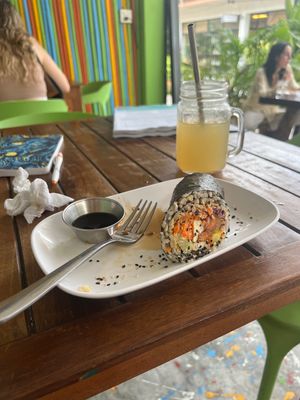 Sushi burrito   at VegetaBowl in Koh Tao