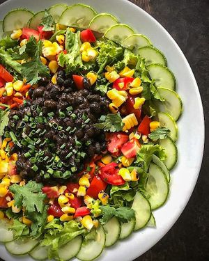 Mexican Bowl on Lettuce at VegetaBowl in Koh Tao
