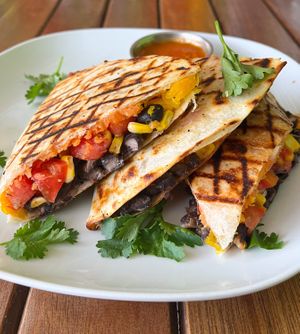 Veggie quesadilla at VegetaBowl in Koh Tao