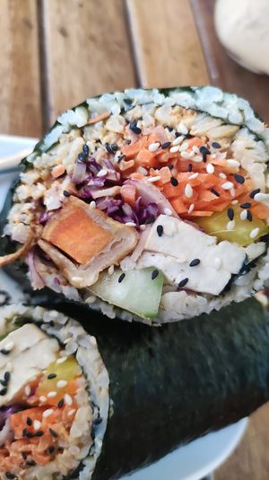 Teriyaki Sushi Burrito at VegetaBowl in Koh Tao