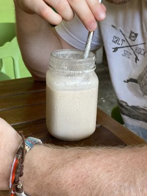 Peanut banana smoothie   at VegetaBowl in Koh Tao