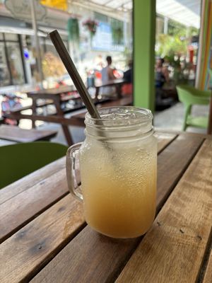 lemongrass and ginger ale (no -alcoholic)  at VegetaBowl in Koh Tao
