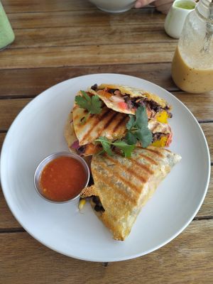 Quesadillas at VegetaBowl in Koh Tao