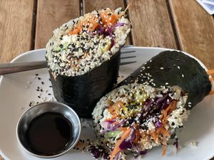 Sushi Burrito   at VegetaBowl in Koh Tao