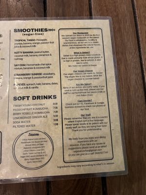 Menu february  at VegetaBowl in Koh Tao