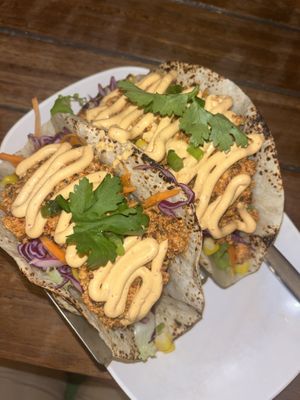Tofu tacos  at VegetaBowl in Koh Tao