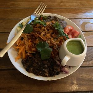 Smoked seitan bowl  at VegetaBowl in Koh Tao