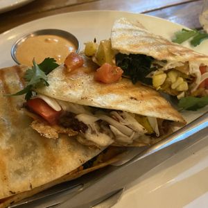 Smoked seitan quesadillas   at VegetaBowl in Koh Tao