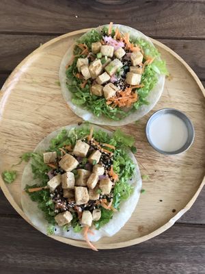 Japanese tacos at VegetaBowl in Koh Tao