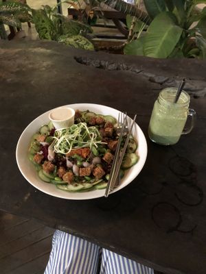 Protein salad at VegetaBowl in Koh Tao