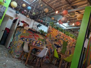 Interior at VegetaBowl in Koh Tao