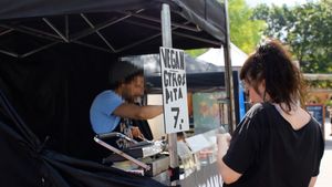 stand at Vegan Gyros - Mauer Park - Food Truck in Berlin