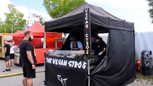 stand at Vegan Gyros - Mauer Park - Food Truck in Berlin