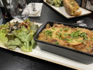 Baked potato + dried tomato dish   at Velicious in Strasbourg