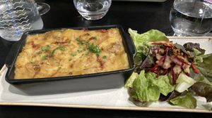 Tartiflette vegan  at Velicious in Strasbourg
