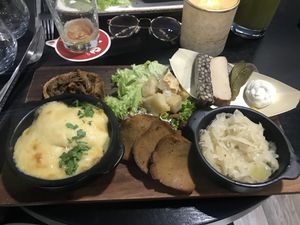 Raclette  at Velicious in Strasbourg