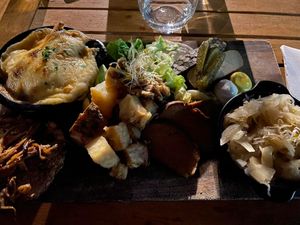 Raclette plate at Velicious in Strasbourg