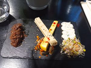 Vegan cheese at Velicious in Strasbourg