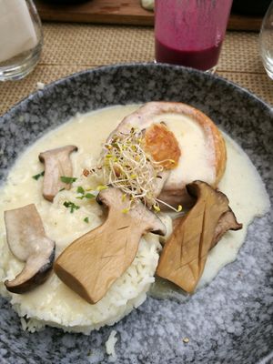 Vol-au-vent aux pleurotes at Velicious in Strasbourg