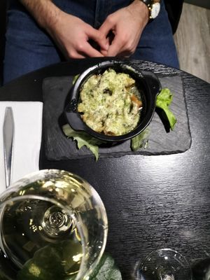 Mushroom starter at Velicious in Strasbourg