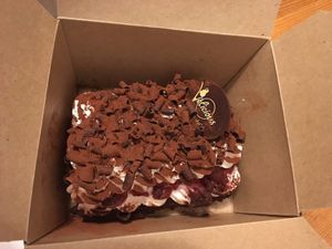 black forest cake at Velicious in Strasbourg