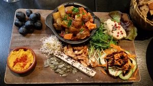 Most delicious vegan cheese I have ever had. at Velicious in Strasbourg