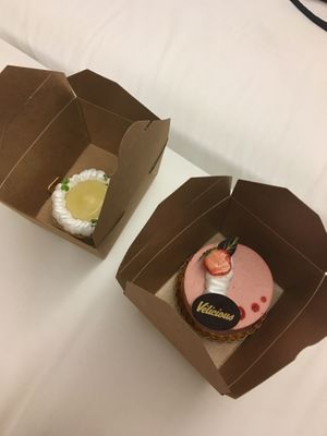 Cakes. Lemon tart was amazing! at Velicious in Strasbourg