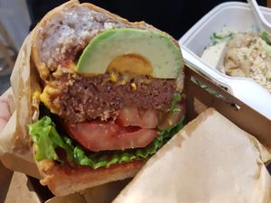 Beyond burger! at Green Common Kind Kitchen - Nan Fung Place in Hong Kong Island