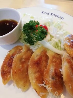 Vegan pork gyoza at Green Common Kind Kitchen - Nan Fung Place in Hong Kong Island