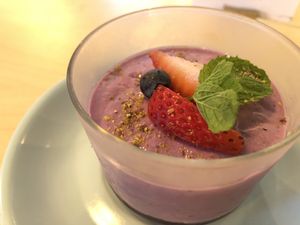 Violet mousse  at Green Common Kind Kitchen - Nan Fung Place in Hong Kong Island