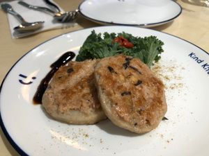 Lotus Mind (Pan Fried Omnipork with Lotus Root) at Green Common Kind Kitchen - Nan Fung Place in Hong Kong Island