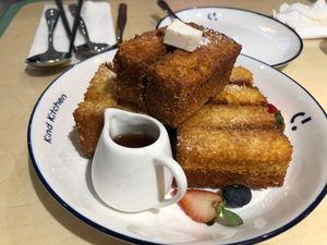 Unevil French Toast (French Toast with JUST Scramble) at Green Common Kind Kitchen - Nan Fung Place in Hong Kong Island